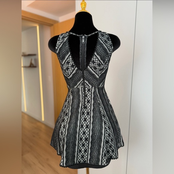 Free People Black & White Cocktail Dress | Night Muse - Picture 4 of 5